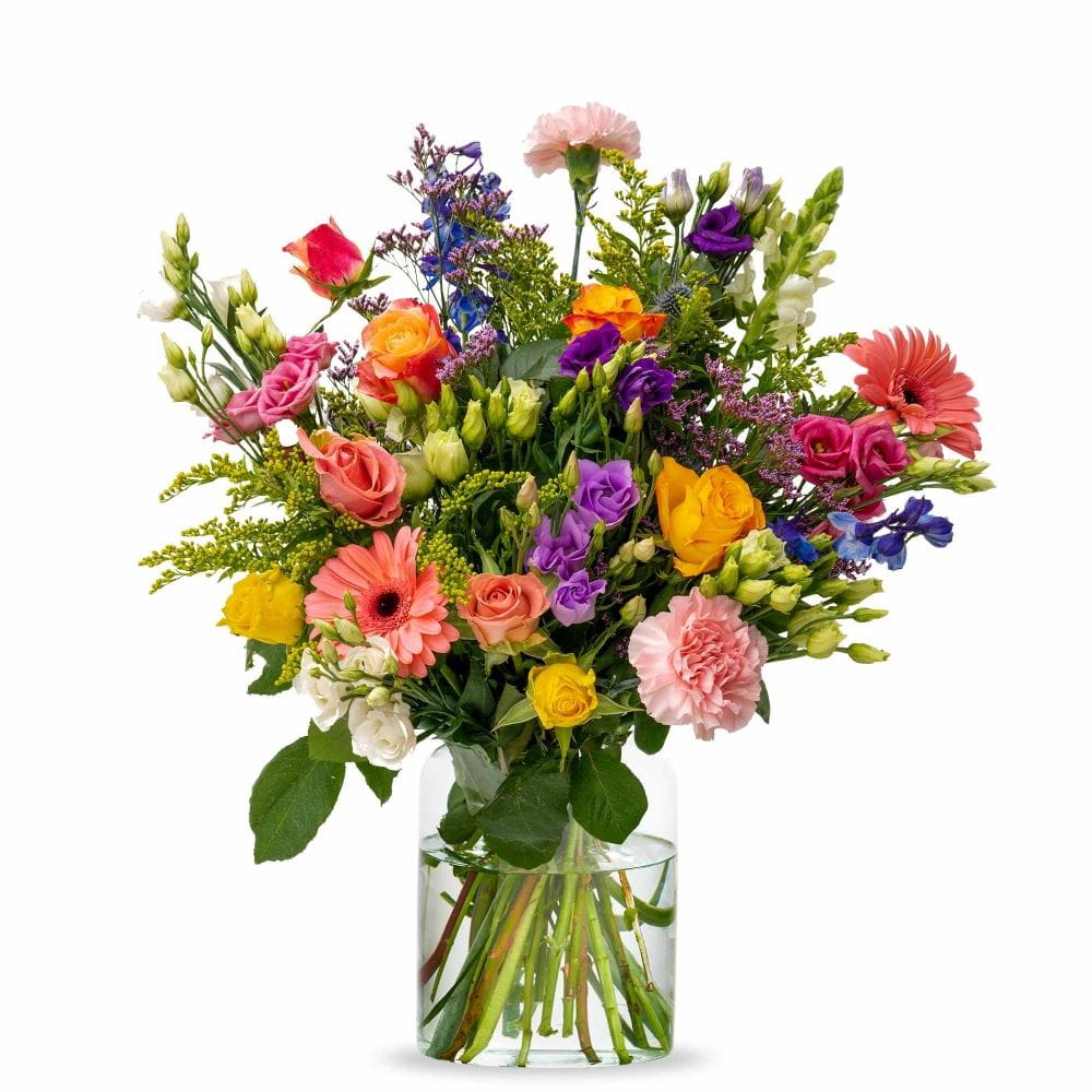 Luxus Blumenstrauß FlowersDeluxe Bestelle ein Luxus-Boquet mit bunten Blüten