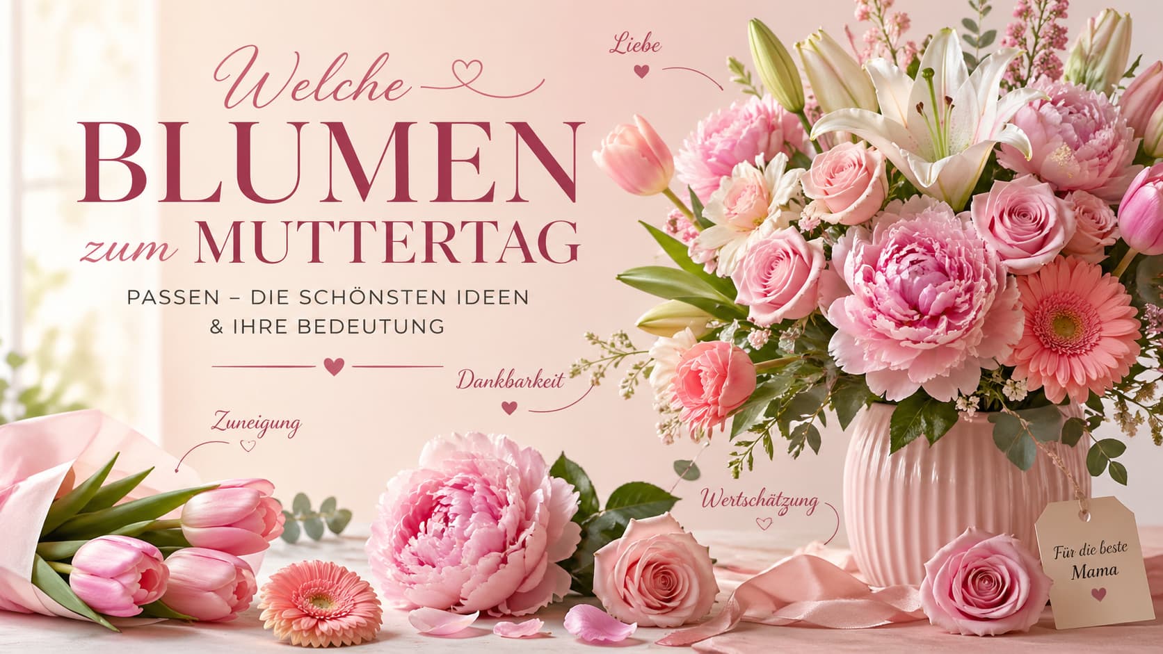 Welche Blumen zum Muttertag passen – die schönsten Ideen & ihre Bedeutung