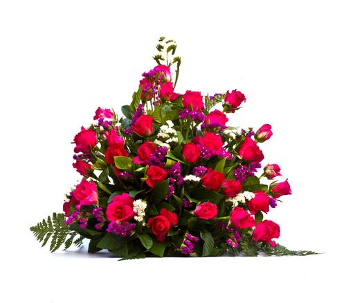 Trauergesteck aus Rosen
