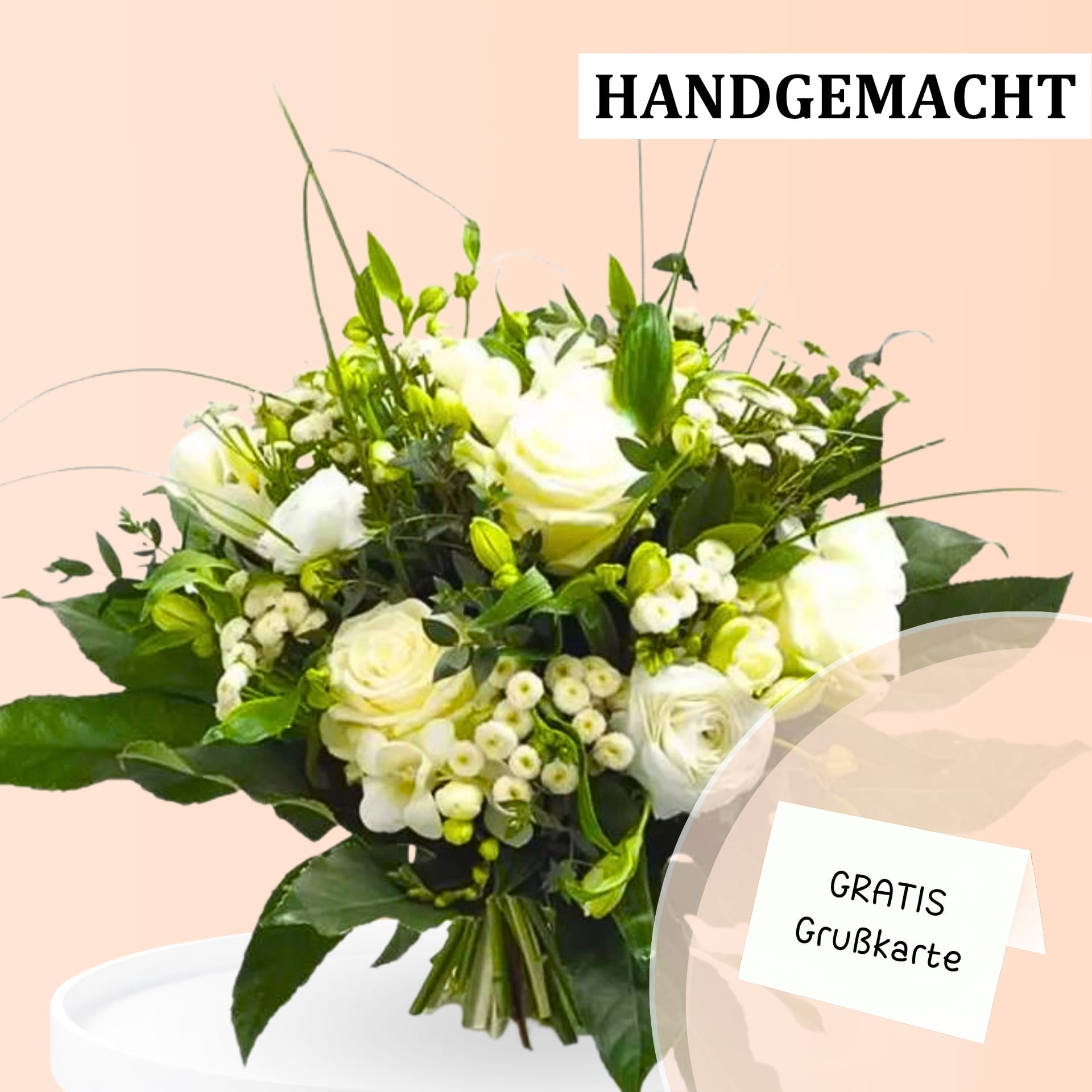 weißer Rosenstrauß weißer Rosenstrauß