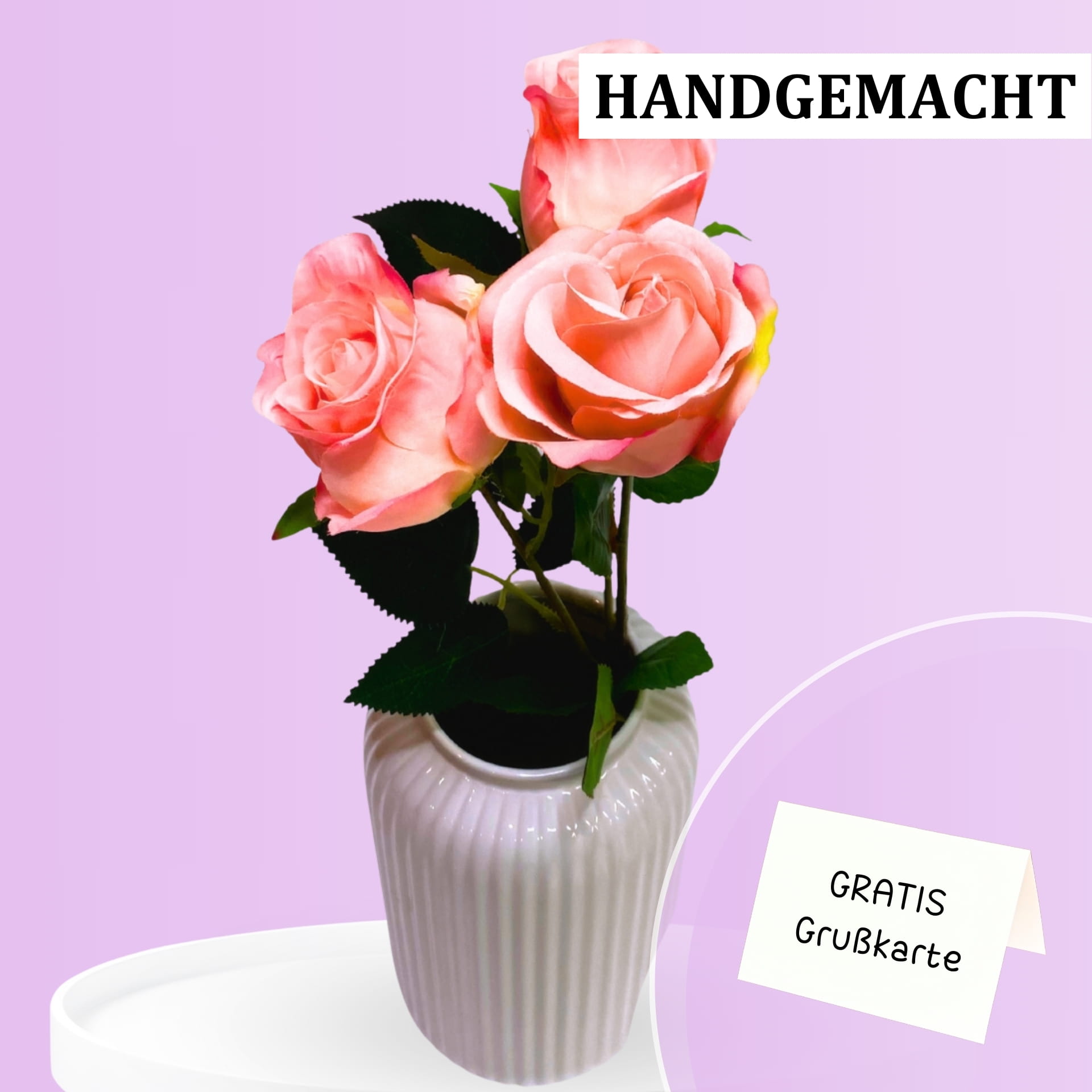 Drei Pinke Rosen - Ein Hauch von Zuneigung Drei Pinke Rosen - Ein Hauch von Zuneigung