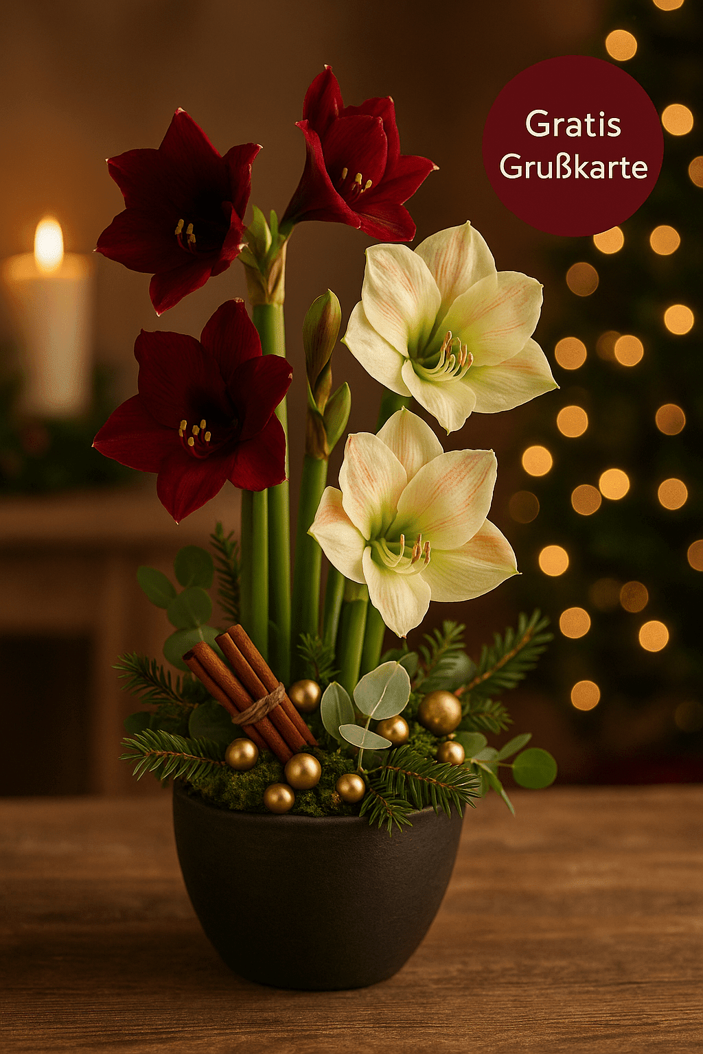 Amaryllis-Schönheit im Topf Amaryllis-Schönheit im Topf