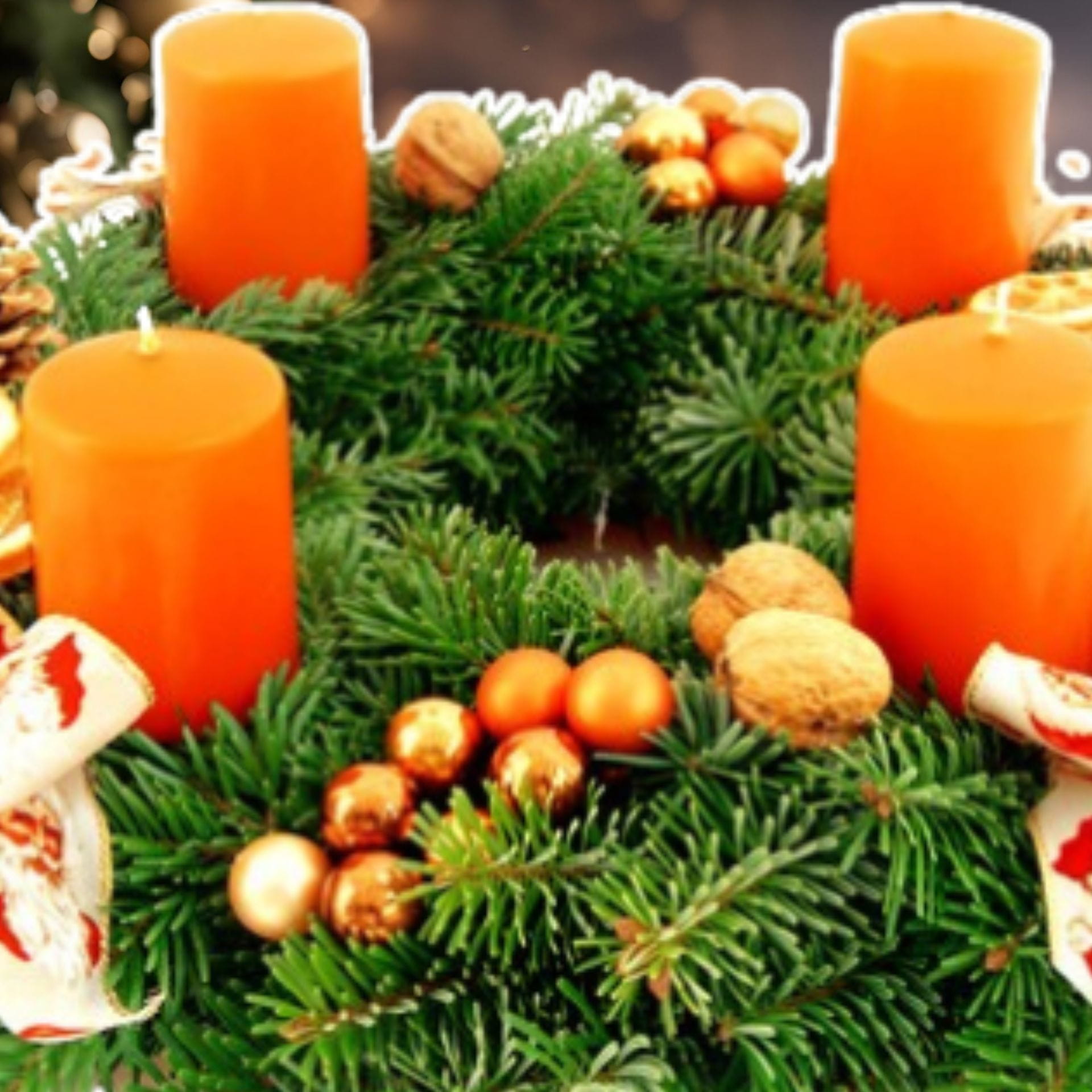 Orangenzauber Adventskranz