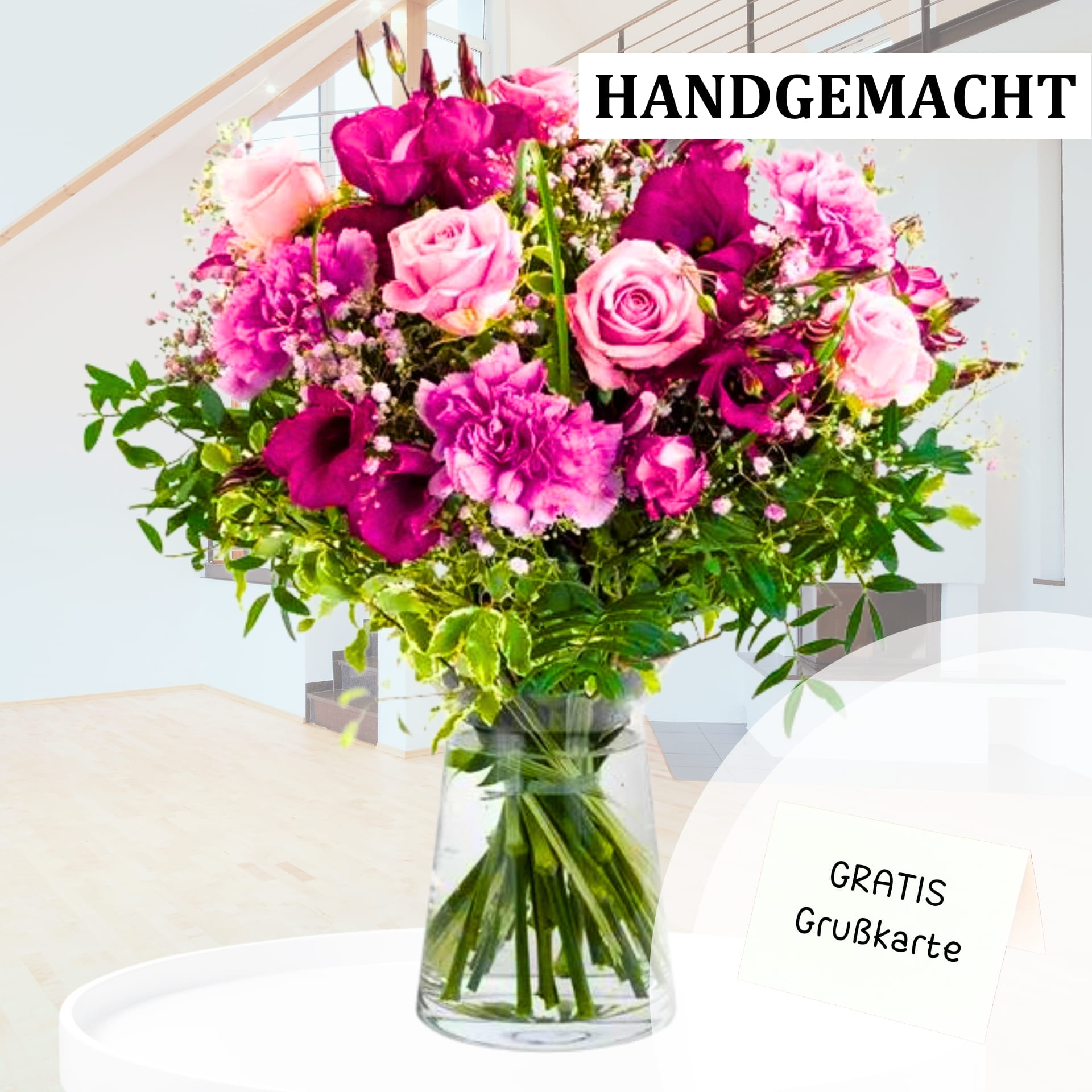 Bouquet of dreamy pink flowers Bouquet of dreamy pink flowers