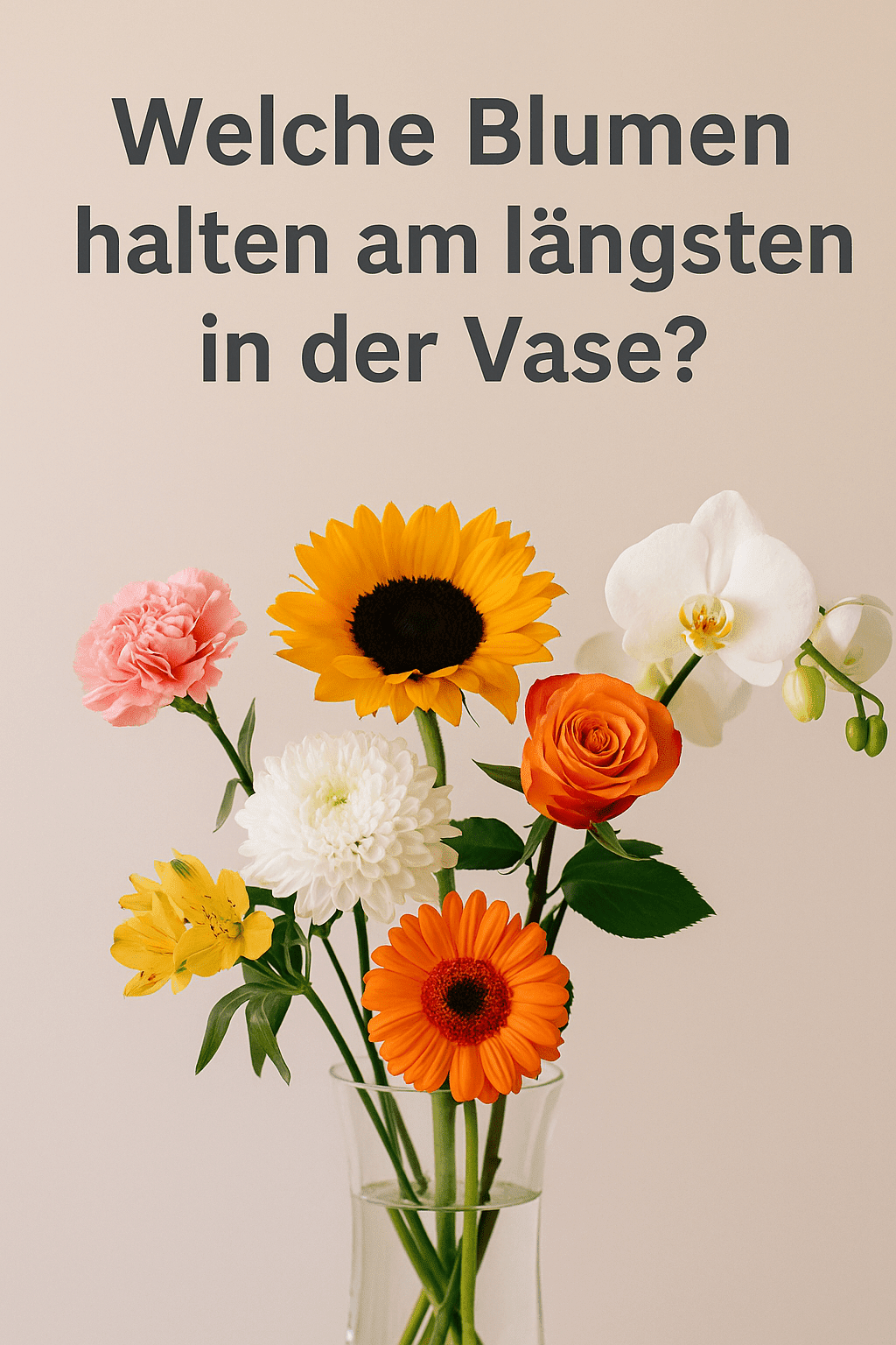 Welche Blumen halten am längsten in der Vase?