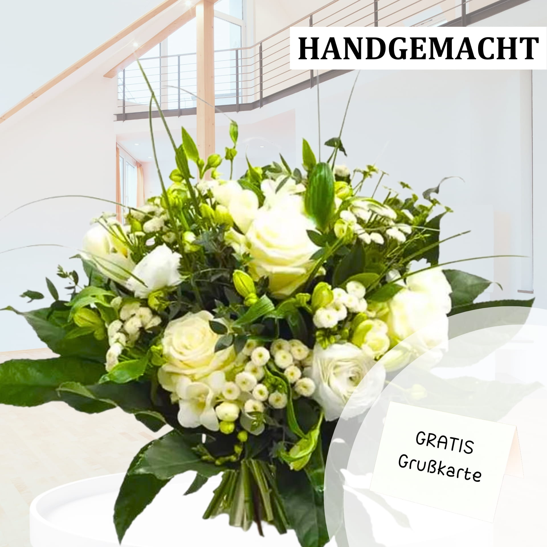 weißer Rosenstrauß weißer Rosenstrauß