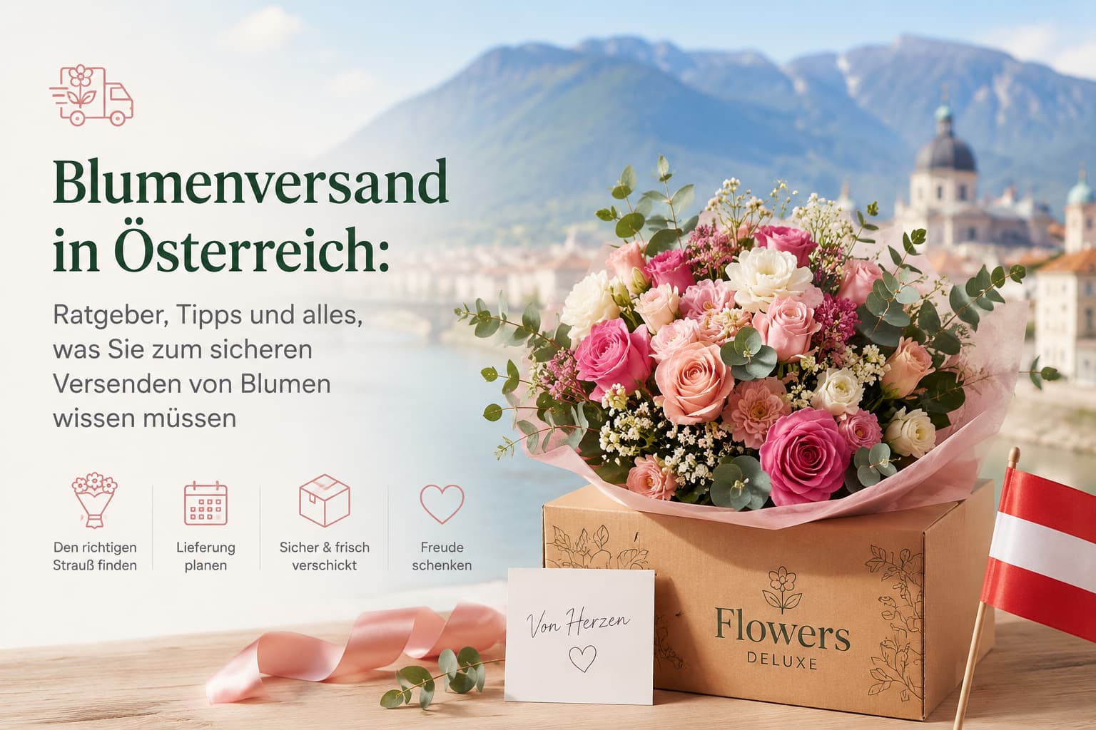 Blumenversand in Österreich: Wie Sie den richtigen Strauß auswählen und sicher verschicken