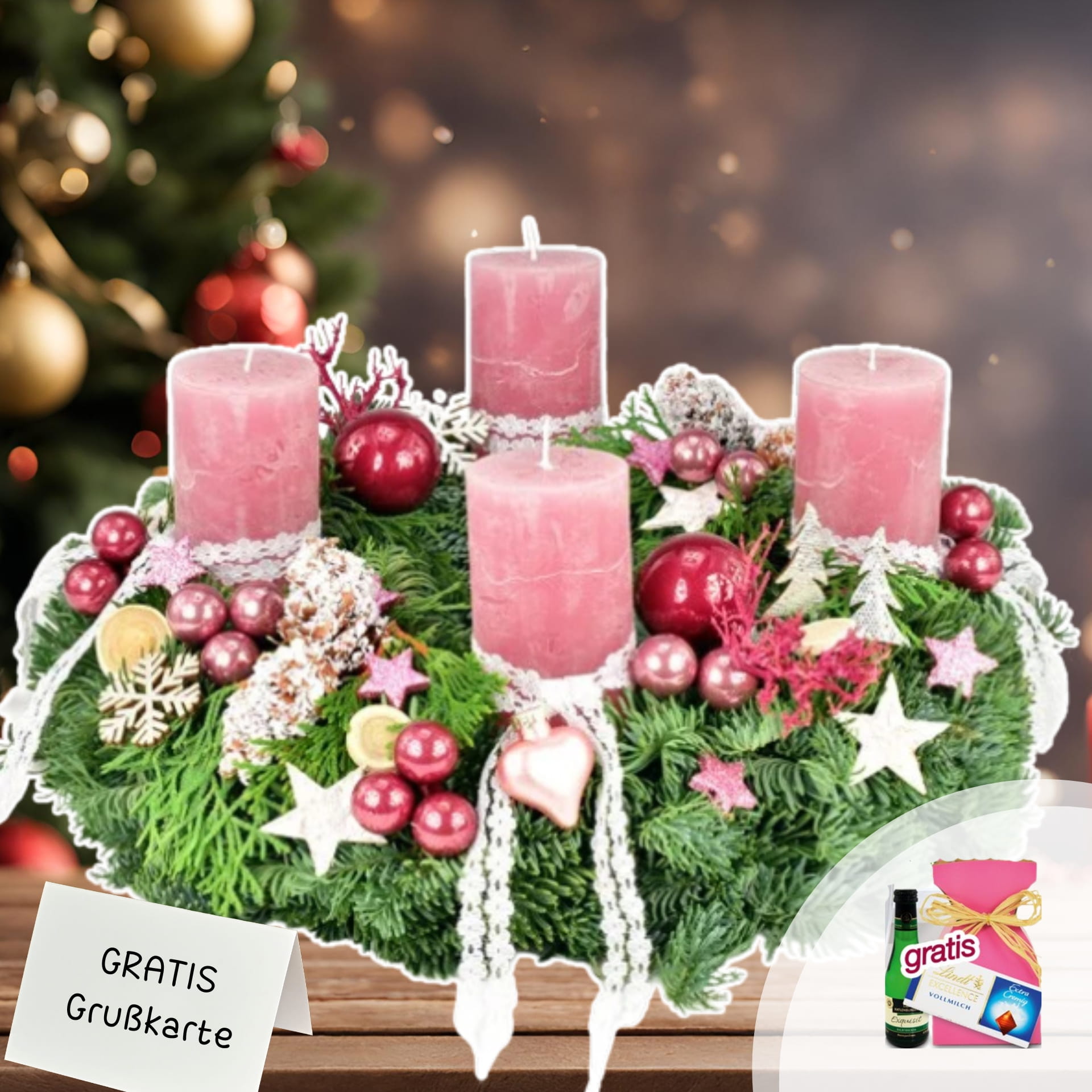 Deluxe Advent wreath Advent light