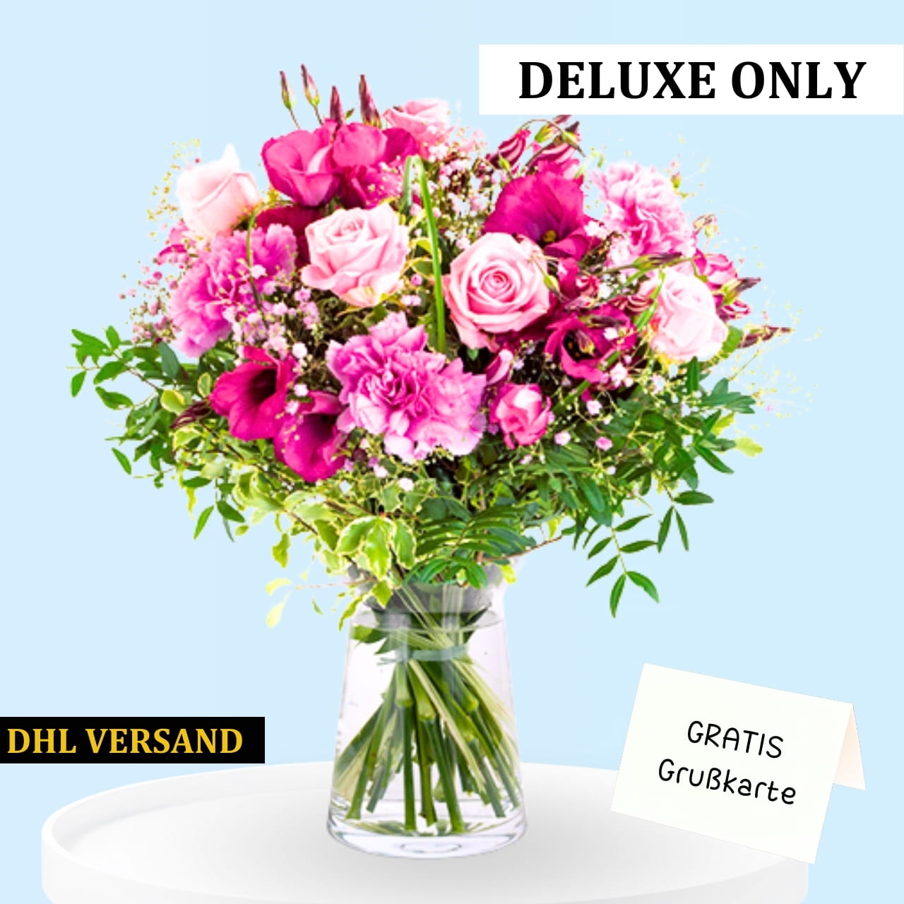Ein Blumenstrauß in Rosa & pink gehalten. Jetzt entdecken und verschenken Ein Blumenstrauß in Rosa & pink gehalten. Jetzt entdecken und verschenken