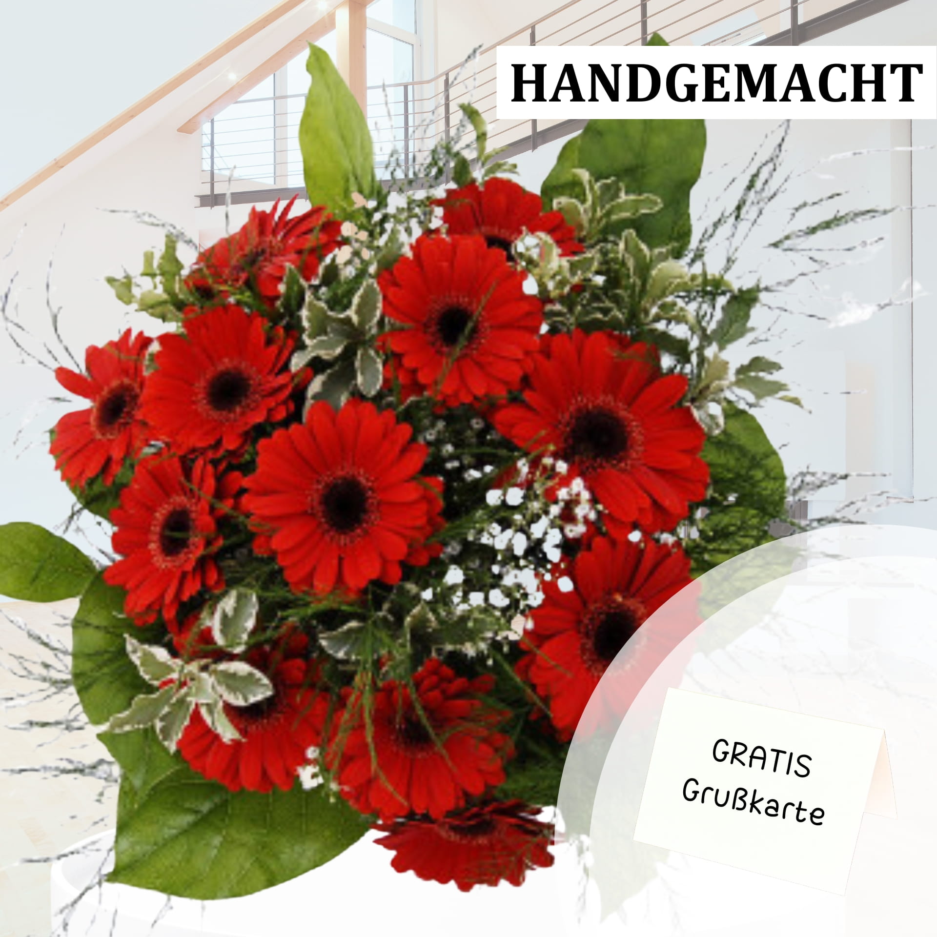 Gerberastrauß in rot Gerberastrauß in rot