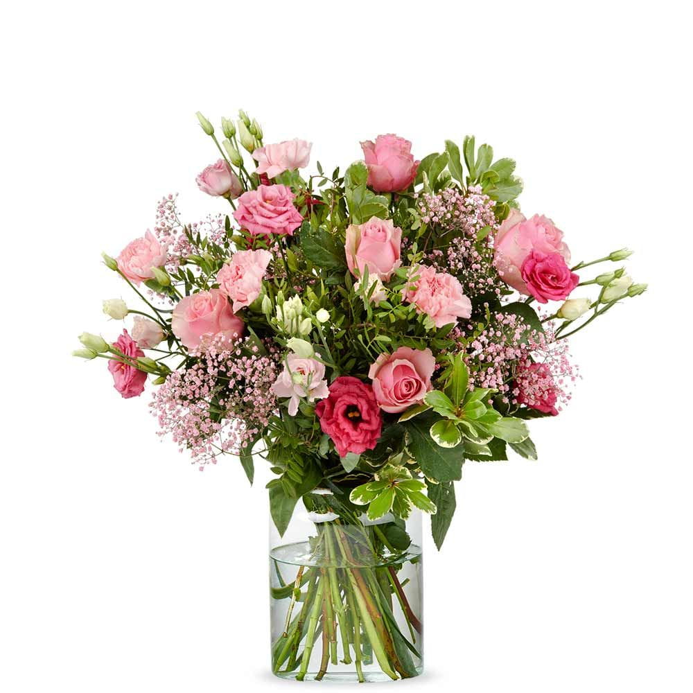 Blumenstrauß Fenna – Zarter Roséstrauß mit Rosen & Schleierkraut Blumenstrauß Fenna – Zarter Roséstrauß mit Rosen & Schleierkraut