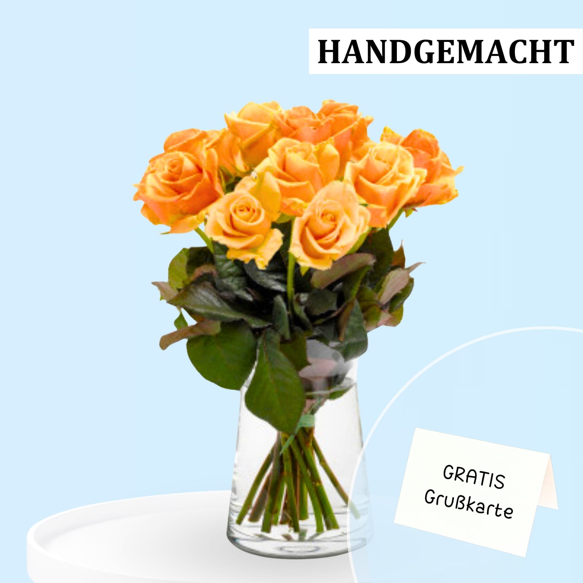 Apricot Eleganz - Rosenstrauß für jeden Anlass Apricot Eleganz - Rosenstrauß für jeden Anlass