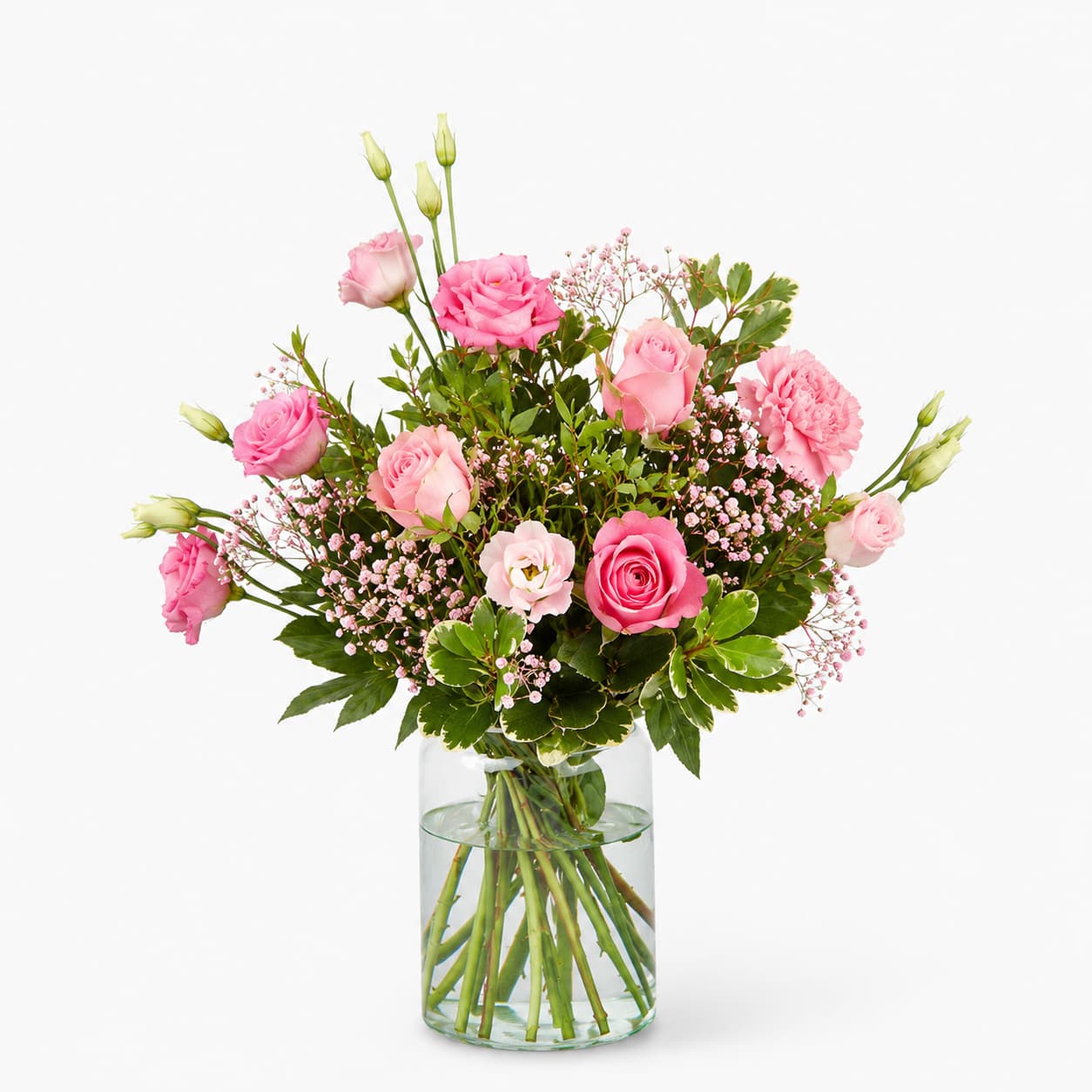 Fenna bouquet - Delicate rosé bouquet with roses & gypsophila Fenna bouquet - Delicate rosé bouquet with roses & gypsophila