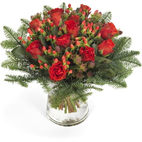 Frohes Fest: Blumen zu Weihnachten