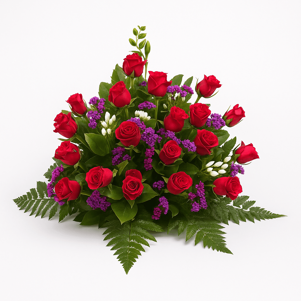 Trauergesteck aus Rosen